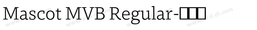 Mascot MVB Regular字体转换